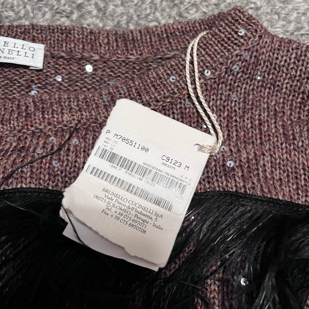 Brunello Cucinelli crop sweater NEW - Picture 4 of 9